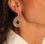Lot Earrings Drop Crystal S Nude