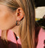 Anna + Nina Thick Plain Hoop Earrings L