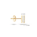 Blush earrings 14k gold 7196YZI