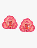 Olivia Dar Oorbellen Camelia Fuchsia