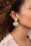 Lott Oorbellen Sequin Flower Globe M - Holo