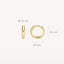 Blush earrings 14k gold 7221YGO