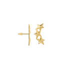 Anna + Nina Single Stars Aligned Stud Earring