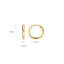 Blush earrings 14k gold 7232YGO
