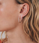 Anna + Nina Single Amour Briar Rose Hoop Oorbel