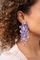 Lott Earrings Flower String L - Lilac Mix