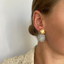Lott Gray Earrings Globe S Double Stones Tonal Ice Blue