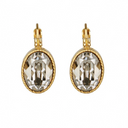 OORBELLEN CAMPS & CAMPS OVAAL ZILVERGLANS