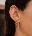 MIAB Oorbellen - Polished Click Zilver