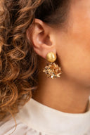 Lott Earrings Sequin Flower Globe S - Gold