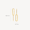 Blush earring 14k gold 9064YGO