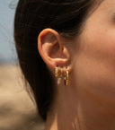 MIAB Oorbellen - Striking Stripes Goud