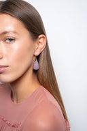 Lott Earrings Cone S - Dark Lila