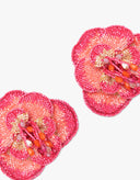 Olivia Dar Oorbellen Camelia Fuchsia