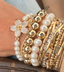 PScallme Bracelet Flower Royal Pearl