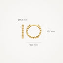 Blush earrings 14k gold 7263YGO