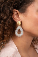 Lott Earrings Drop L - Silver Mix