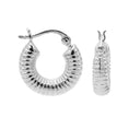 OORBELLEN KARMA PLAIN HOOPS ROUND RIBBLE