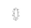 Anna + Nina Single Purity Ring Earring Silver
