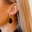 Lott Earrings Cone XS Black Creole