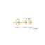 Blush earrings 14k gold 7120YGO