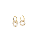 ZAG Bijoux Stainless Steel Gouden Oorbellen Jade