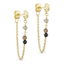 Pure by Nat Earrings Florence Grey Black