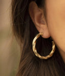 ZAG Bijoux Stainless Steel Gouden Oorbellen Thalassa