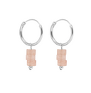 MIAB Oorbellen - Rounds Rouge Zilver