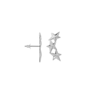 Anna + Nina Single Stars Aligned Stud Earring