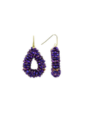 Lott Earrings Drop S Marquis - Metallic Purple