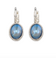 OORBELLEN CAMPS & CAMPS OVAAL BLAUW