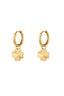 EARRINGS STRIPED CLOVER