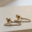 Karma Oorbellen Chain Zirconia Tube