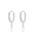 MIAB Oorbellen - Twisty Pearl Zilver