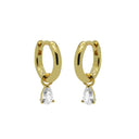 Karma Earrings Hinged Hoops Symbols Hanging Drop