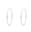 Anna + Nina Hammered Plain Hoop Earrings XL Silver