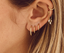 ENKELE OORBEL ANNA + NINA SINGLE PLAIN RING EARRING MEDIUM