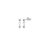 MIAB Earrings - Hanging Facet silver