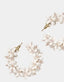 Olivia Dar Oorbellen Flower Hoops Small White