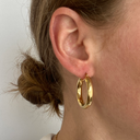 Stainless Steel Gouden Classic Hoops 3.0cm