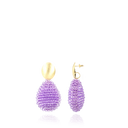 Lott Oorbellen Hollowed Drop M Light Purple