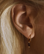 MIAB Earrings - Rounds Plum Silver