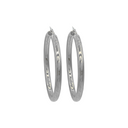 Stainless Steel Zilveren Classic Hoops 6.0cm