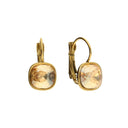 Camps &amp; Camps Square Gold Earrings