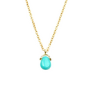 MAS Jewelz Edelsteen Ketting Bail Turquoise