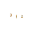 SINGLE EARRING ANNA + NINA SINGLE DOT STUD ZIRCONIA