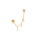 Anna + Nina Single Ocean's Opulence Chain Stud Earring