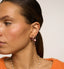 Anna + Nina Single Rose Heart Beat Ring Earring