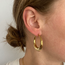 Stainless Steel Gouden Chunky Hoops 3.5cm